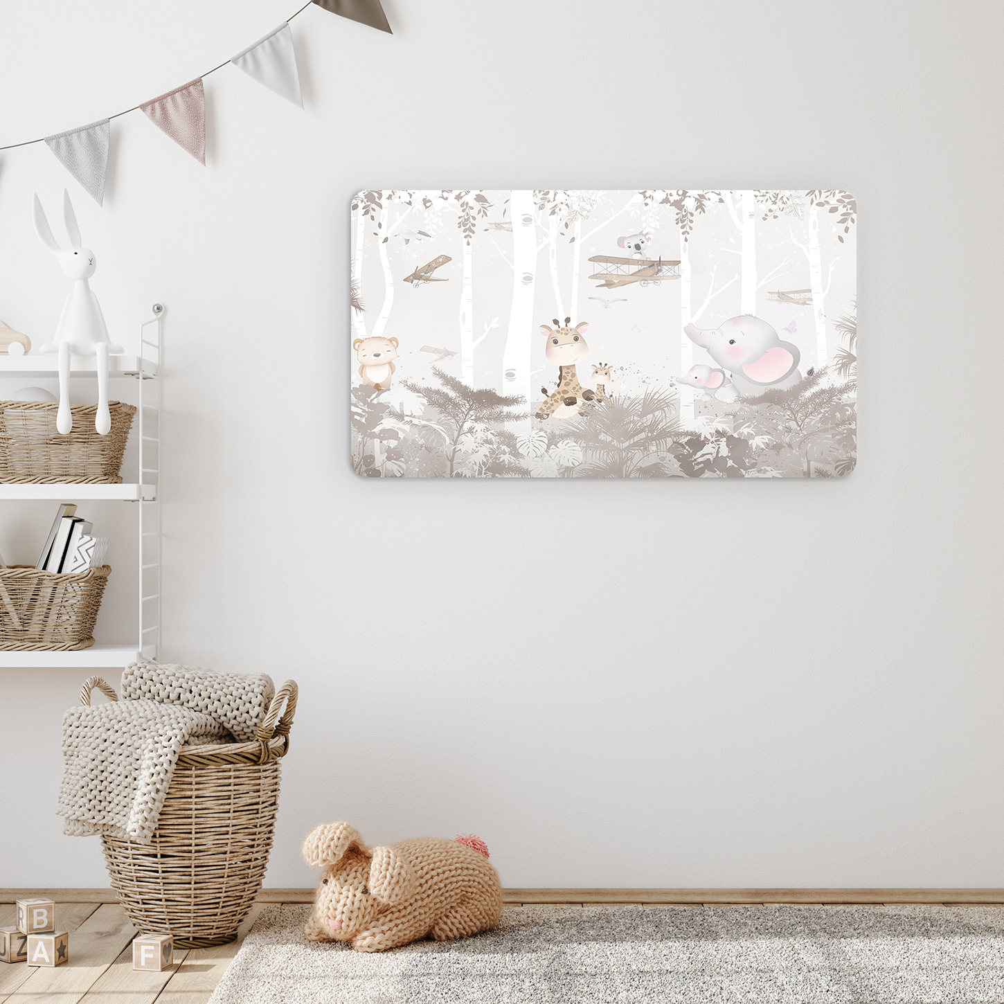 Çocuk Odası Hayvan Temalı Duvar Kağıdı