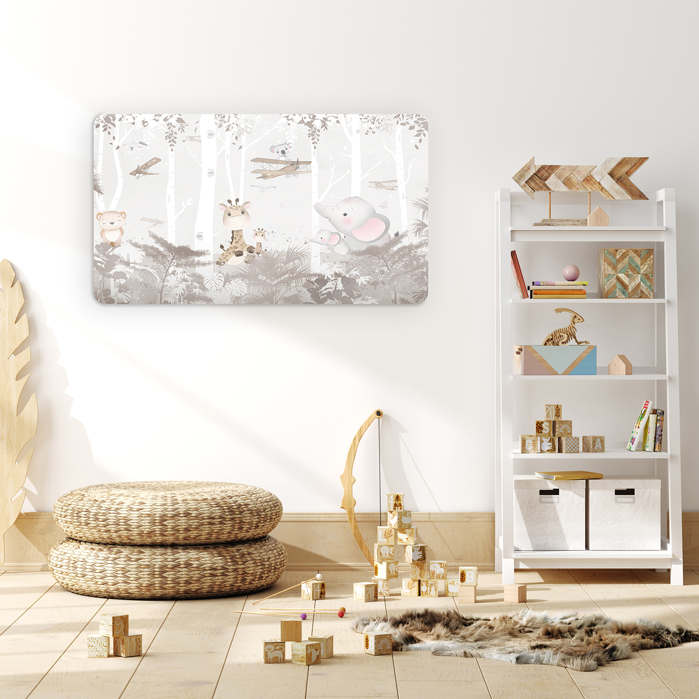 Çocuk Odası Hayvan Temalı Duvar Kağıdı - Görsel 4
