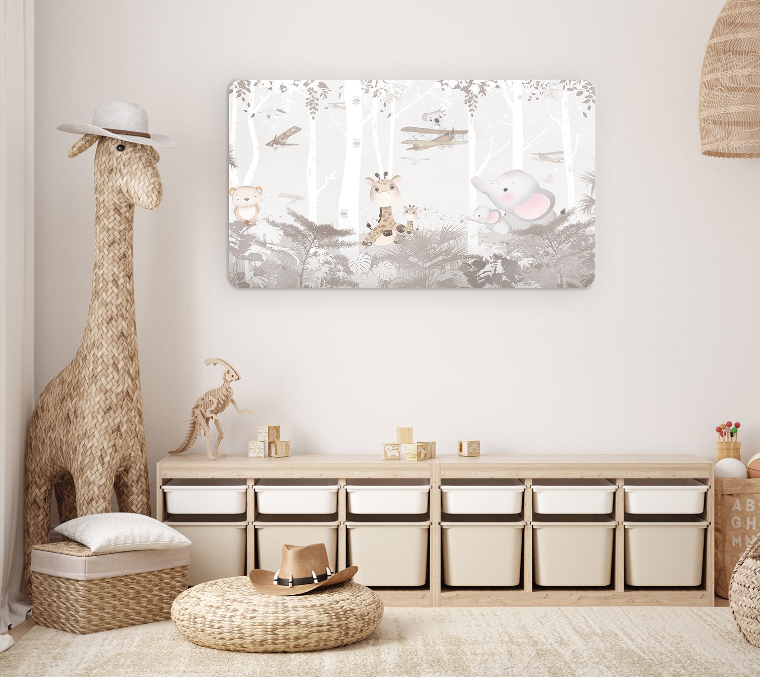 Çocuk Odası Hayvan Temalı Duvar Kağıdı - Görsel 5