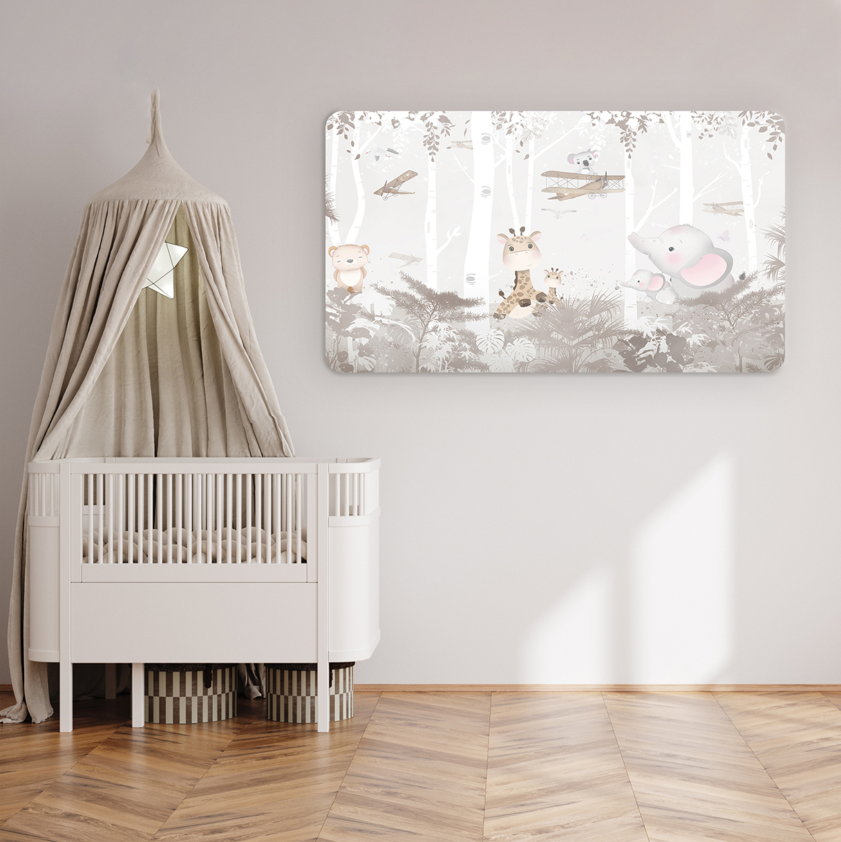 Çocuk Odası Hayvan Temalı Duvar Kağıdı - Görsel 6