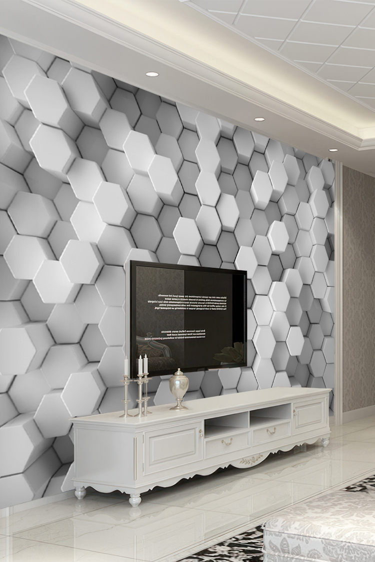 Soyut Geometrik Duvar Kağıdı – Modern ve Şık Dekorasyon