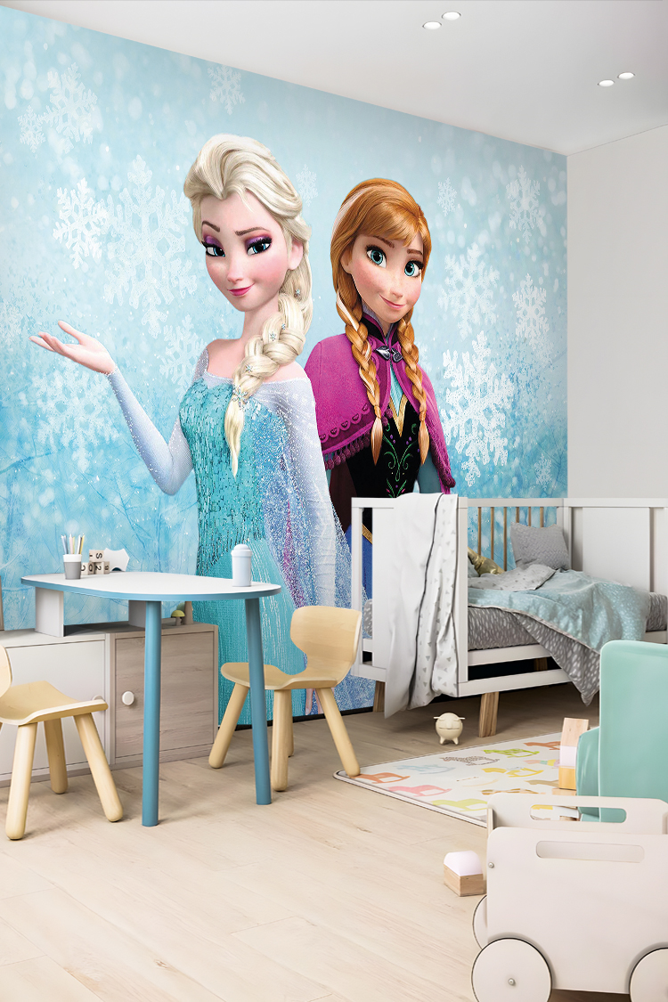 Frozen Elsa ve Anna Duvar Kağıdı - Görsel 2