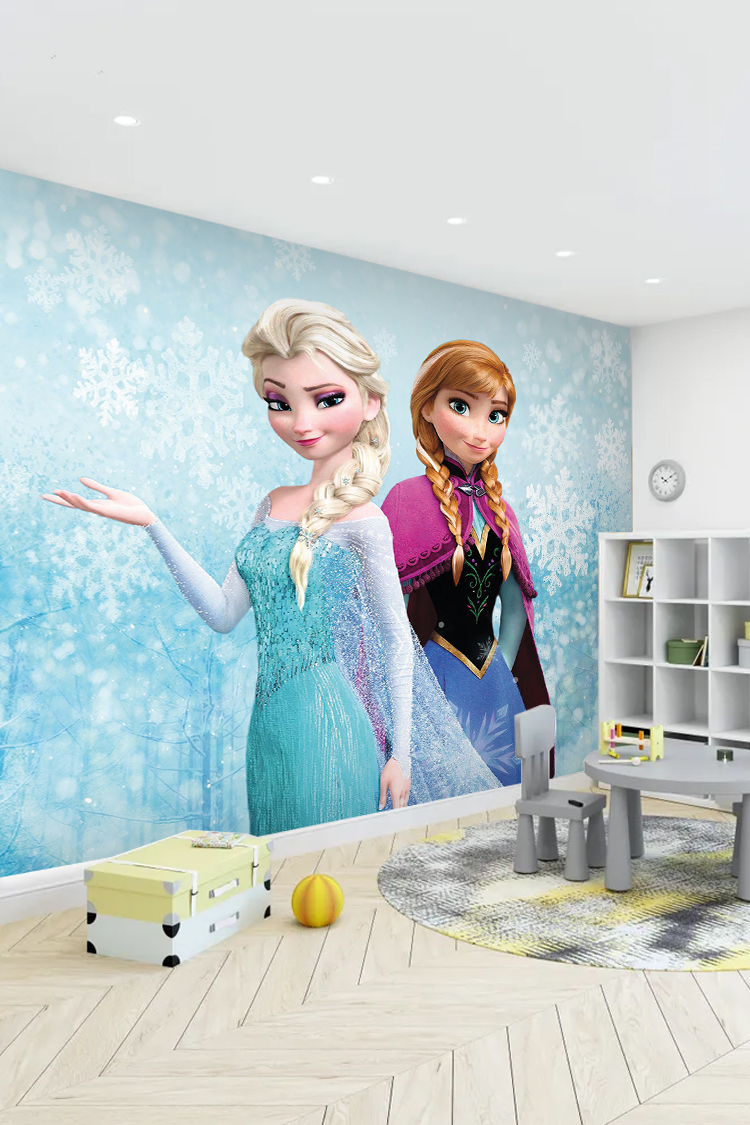 Frozen Elsa ve Anna Duvar Kağıdı - Görsel 4