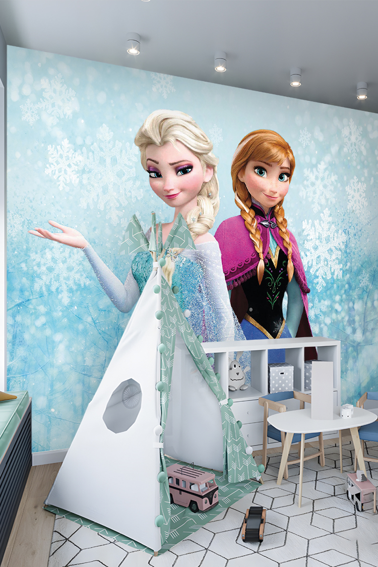 Frozen Elsa ve Anna Duvar Kağıdı - Görsel 5