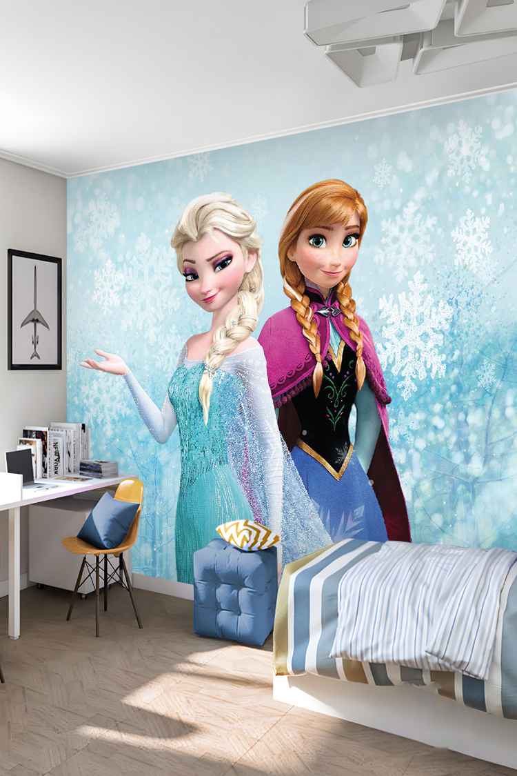 Frozen Elsa ve Anna Duvar Kağıdı - Görsel 6