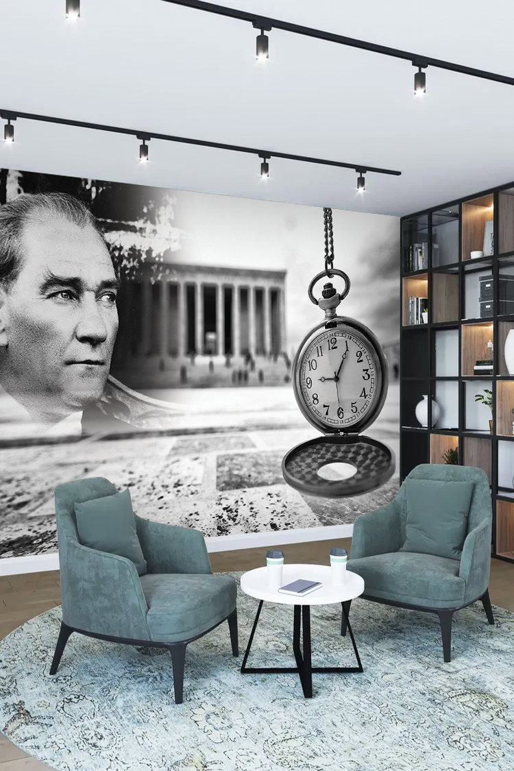 Atatürk Portresi ve Anıtkabir Duvar Kağıdı - Görsel 2