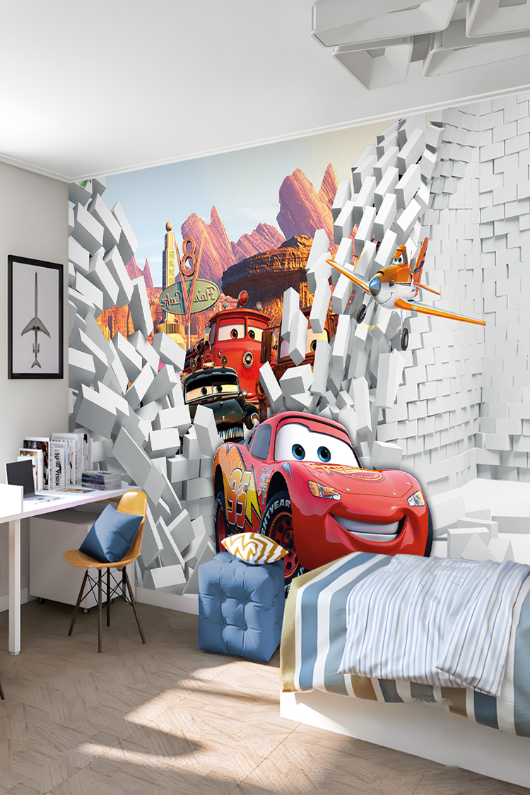 Arabalar ve Uçaklar Duvar Kağıdı - Görsel 6