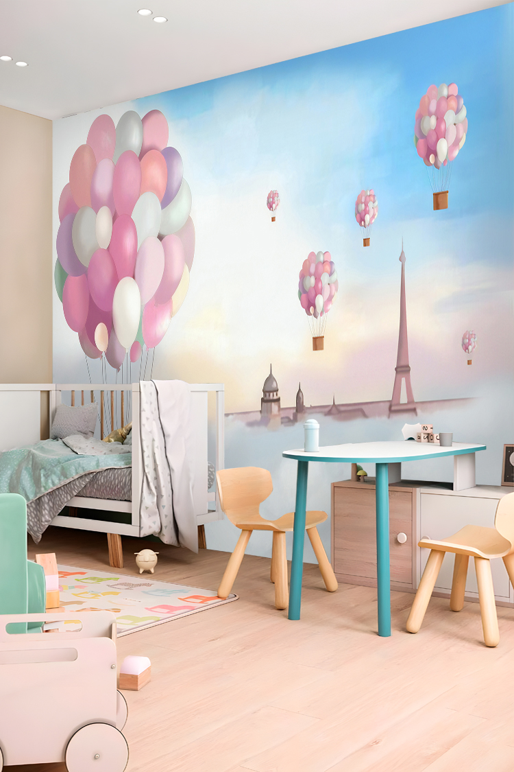 Balonlar ve Paris Duvar Kağıdı - Görsel 3