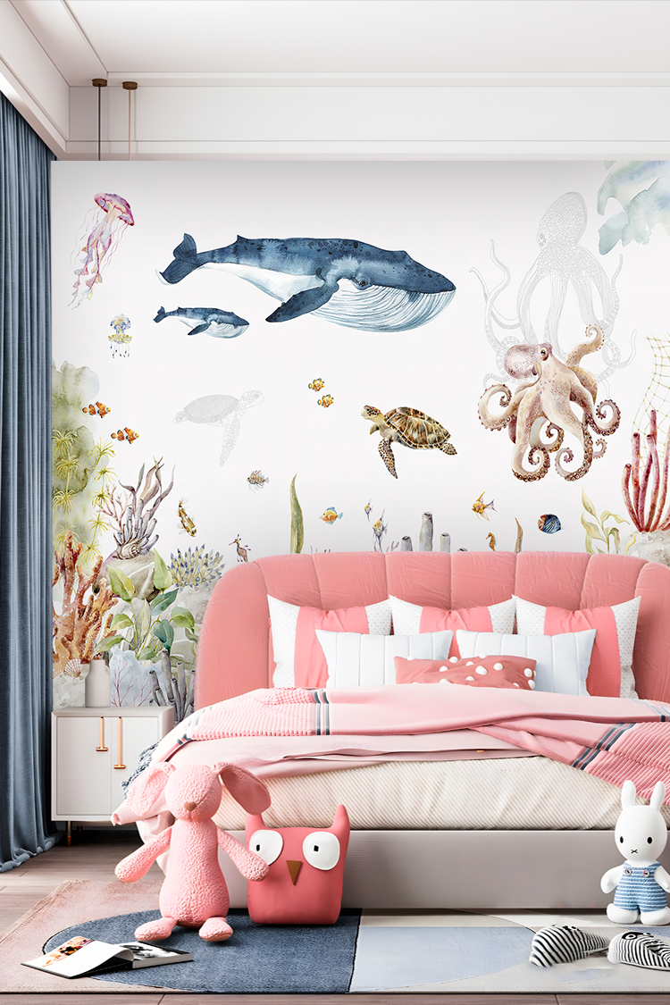 Su Altı Temalı Duvar Kağıdı - Görsel 2