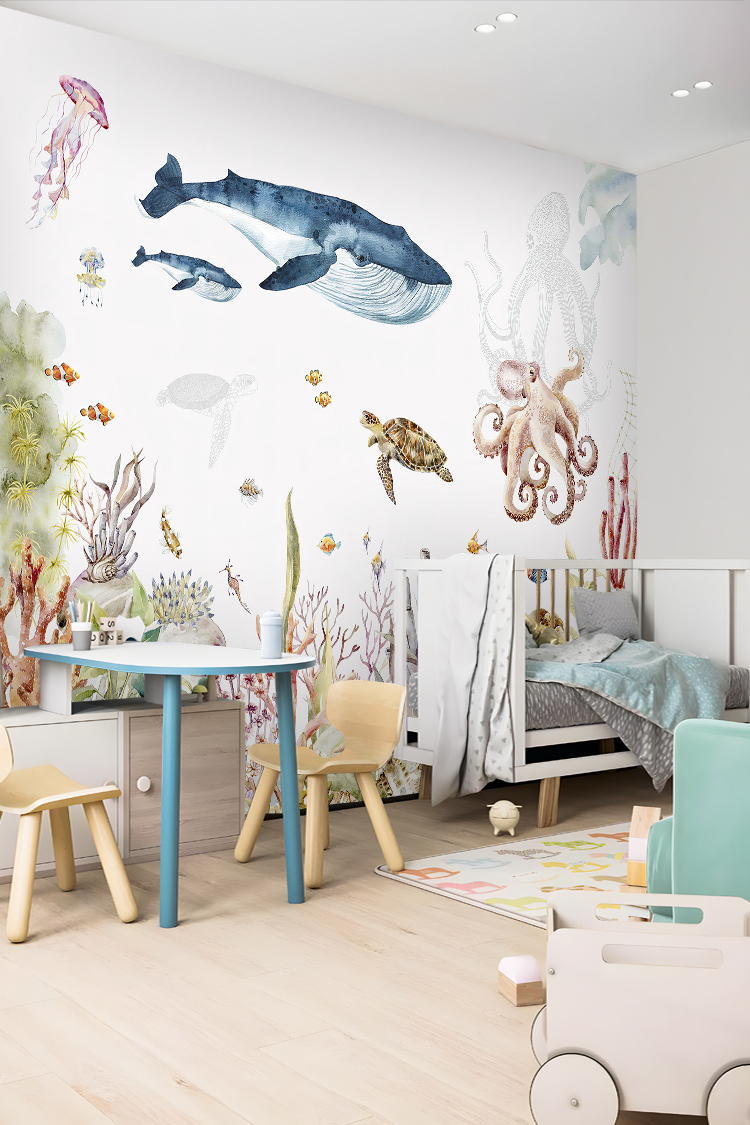 Su Altı Temalı Duvar Kağıdı - Görsel 3