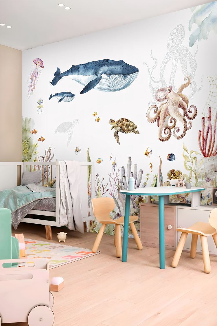 Su Altı Temalı Duvar Kağıdı