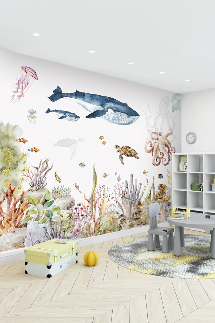 Su Altı Temalı Duvar Kağıdı - Görsel 4