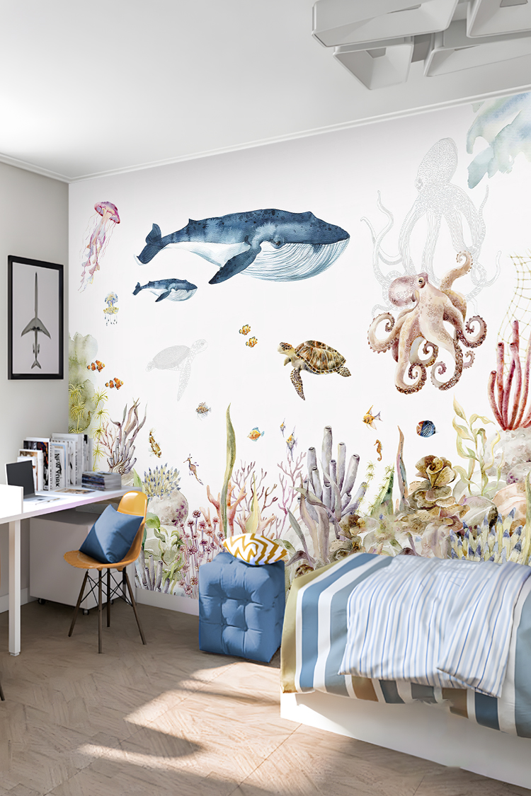 Su Altı Temalı Duvar Kağıdı - Görsel 6