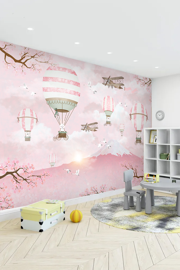 Balonlar ve Uçaklar Duvar Kağıdı - Görsel 4