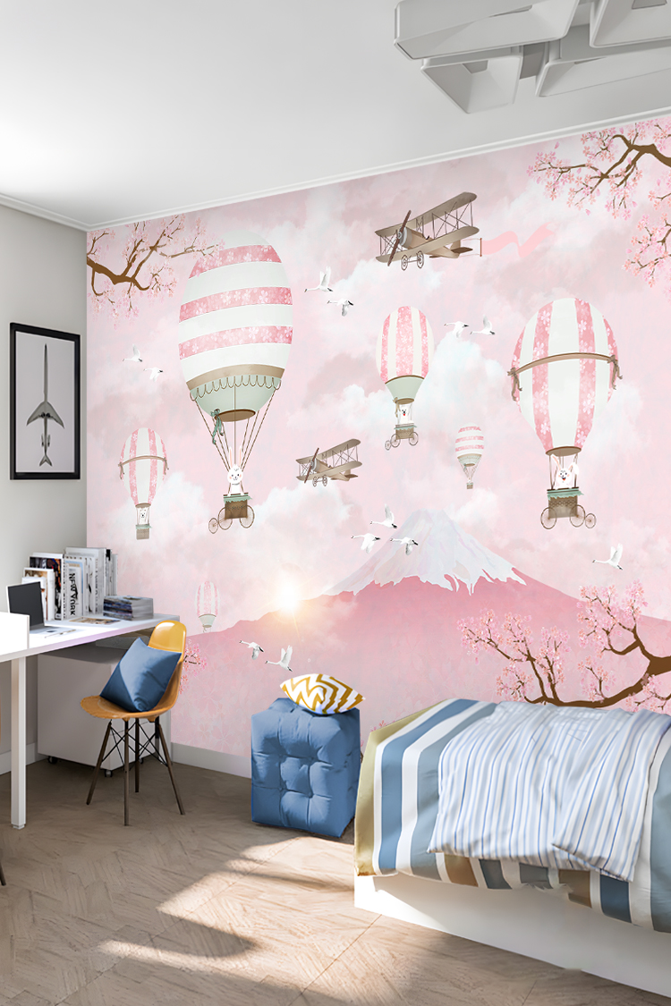 Balonlar ve Uçaklar Duvar Kağıdı - Görsel 6
