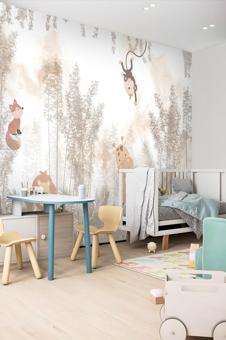 Sevimli Hayvanlar ve Orman Duvar Kağıdı - Görsel 3