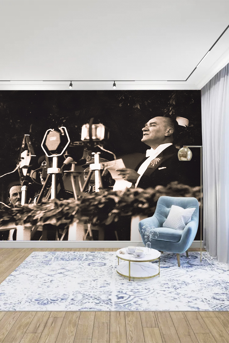 Atatürk'ün Konuşması Duvar Kağıdı - Görsel 3