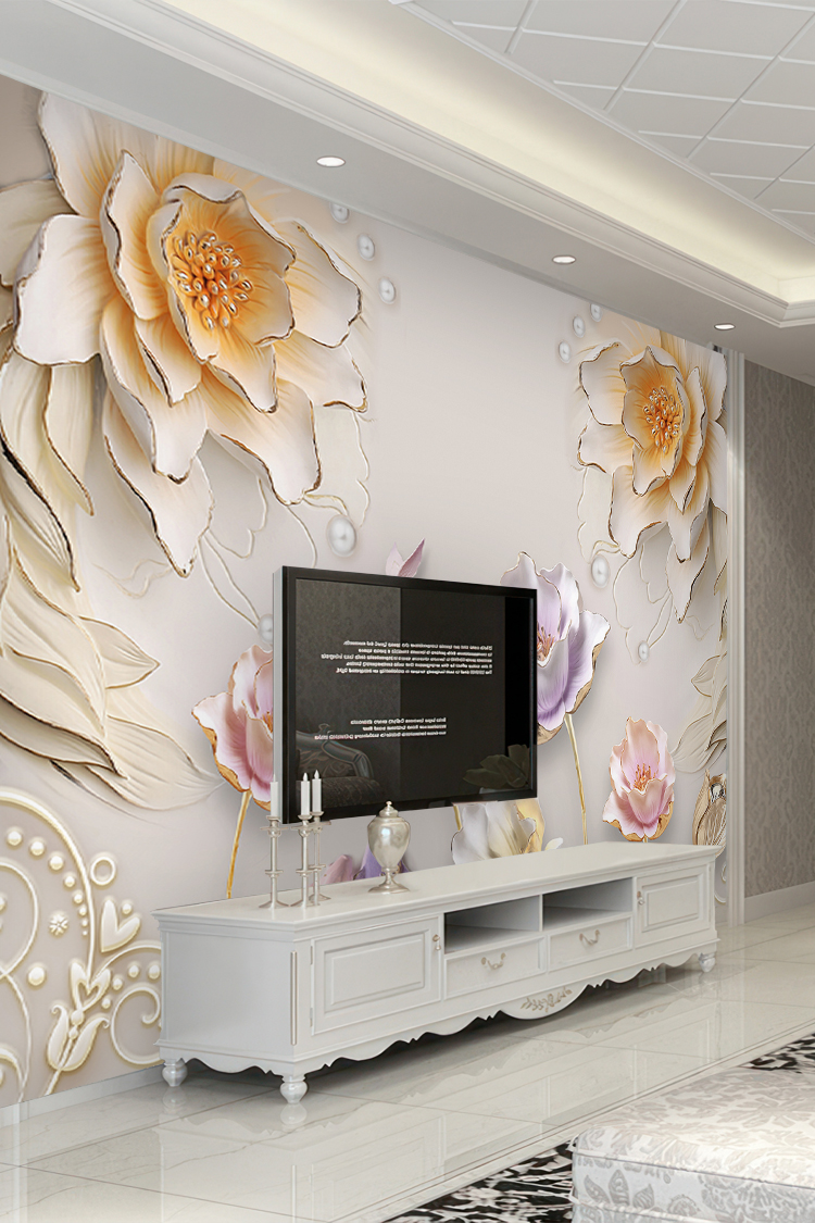 Pastel Çiçek Duvar Kağıdı – Zarif ve Doğal Dekorasyon