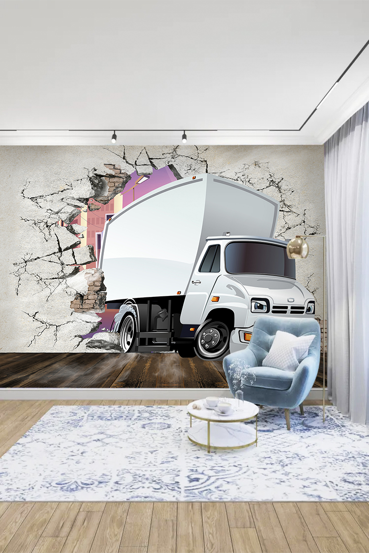 Beyaz Kamyon Duvar Kağıdı - Görsel 3
