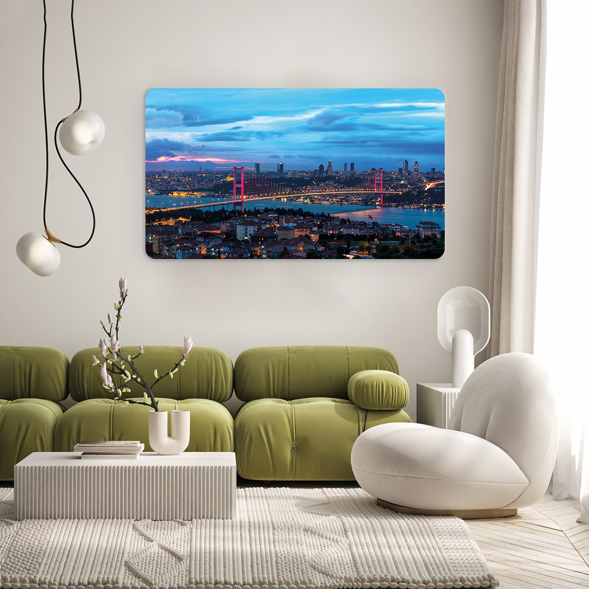 İstanbul Boğazı ve Kız Kulesi Manzaralı Duvar Kağıdı - Modern Tasarım - Görsel 7