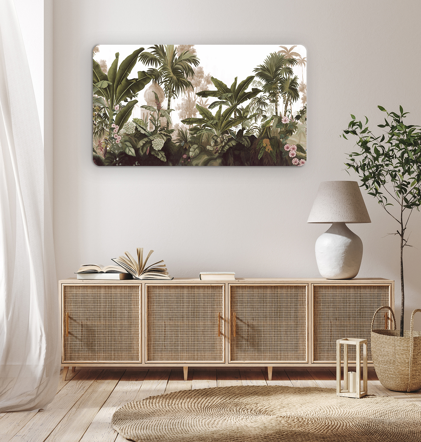 Tropikal Bitki Desenli Duvar Kağıdı - Modern Tasarım - Görsel 8