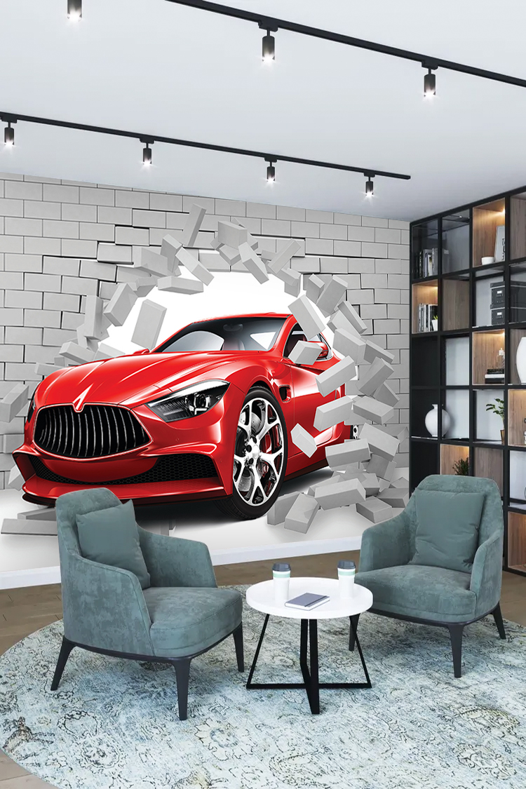 Kırmızı Spor Araba Duvar Kağıdı