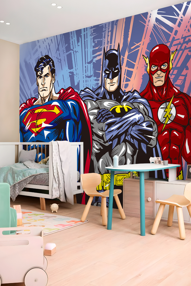 Superman, Batman ve Flash Duvar Kağıdı - Görsel 4