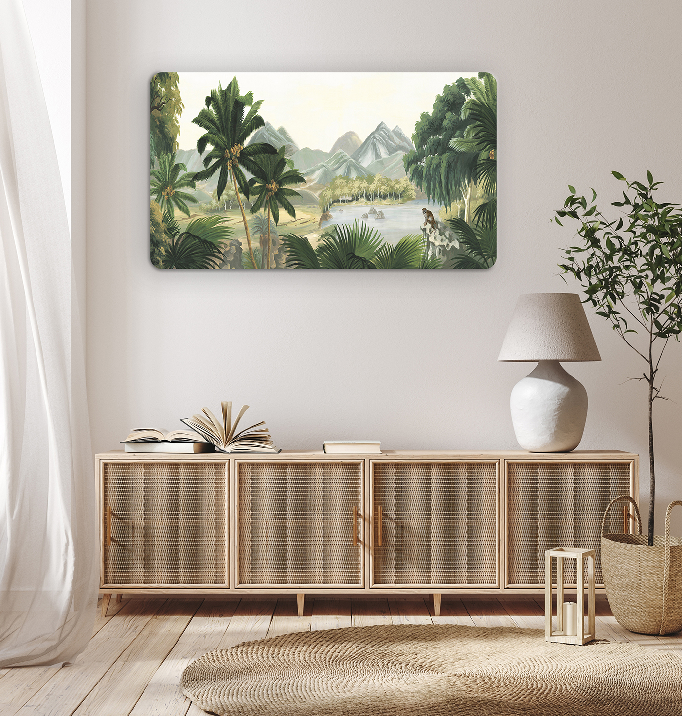 Tropikal Orman ve Doğa Manzaralı Duvar Kağıdı - Doğal Tasarımlı Şık Dekorasyon - Görsel 8