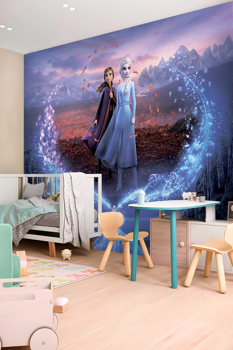 Frozen Elsa ve Anna Duvar Kağıdı