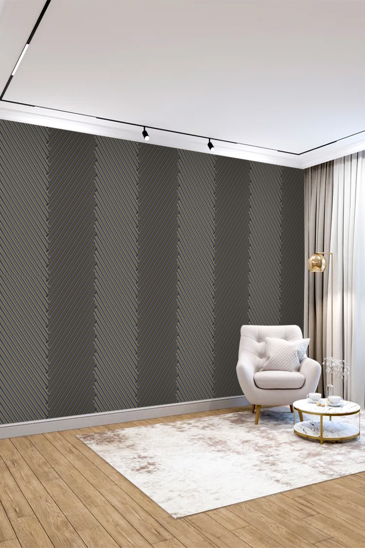 Çizgili 3D Duvar Kağıdı – Modern ve Şık Tasarım - Görsel 4
