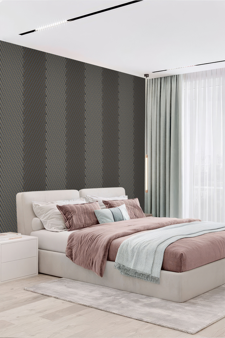 Çizgili 3D Duvar Kağıdı – Modern ve Şık Tasarım