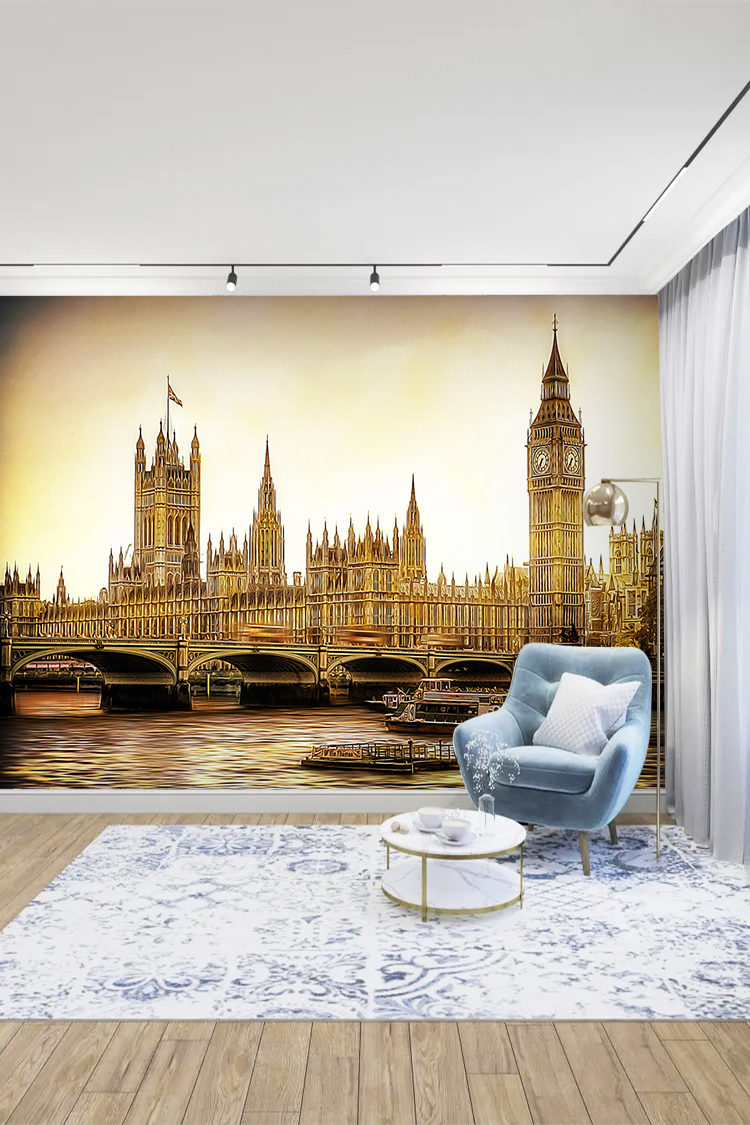 Big Ben ve Londra Manzaralı Duvar Kağıdı - Görsel 6