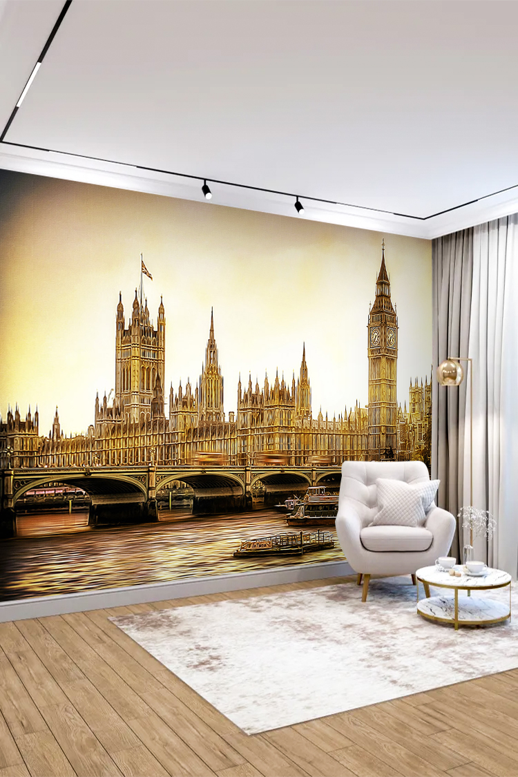 Big Ben ve Londra Manzaralı Duvar Kağıdı - Görsel 5