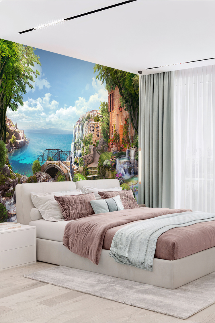 Coastal Manzara ve Köprü Temalı Duvar Kağıdı - Görsel 5