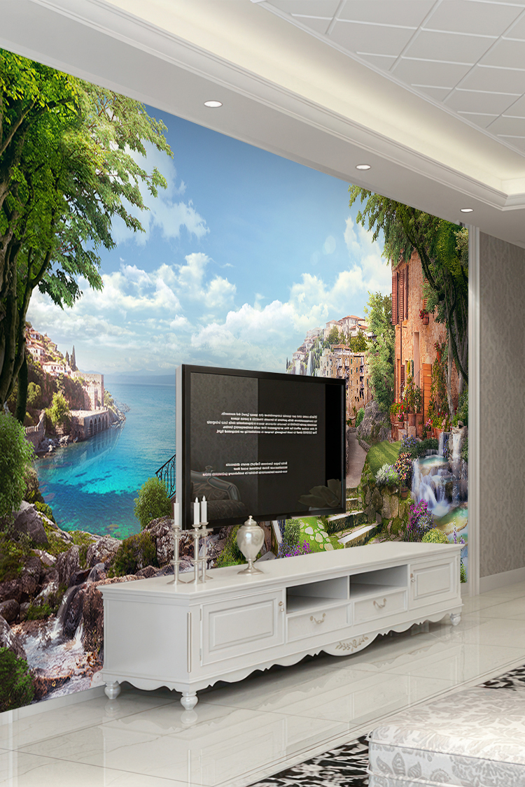 Coastal Manzara ve Köprü Temalı Duvar Kağıdı - Görsel 6