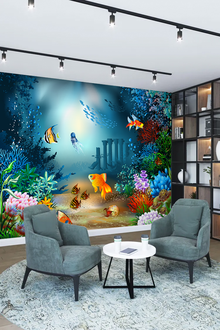 Denizaltı Manzaralı Duvar Kağıdı - Görsel 2