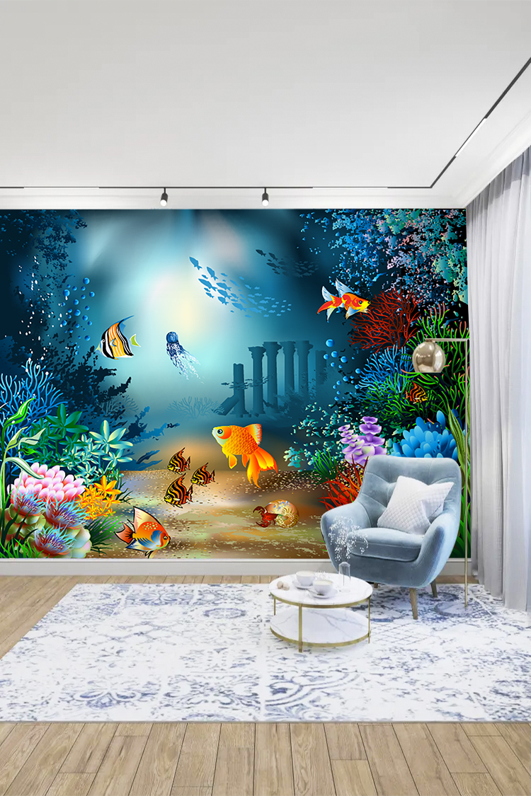 Denizaltı Manzaralı Duvar Kağıdı - Görsel 5