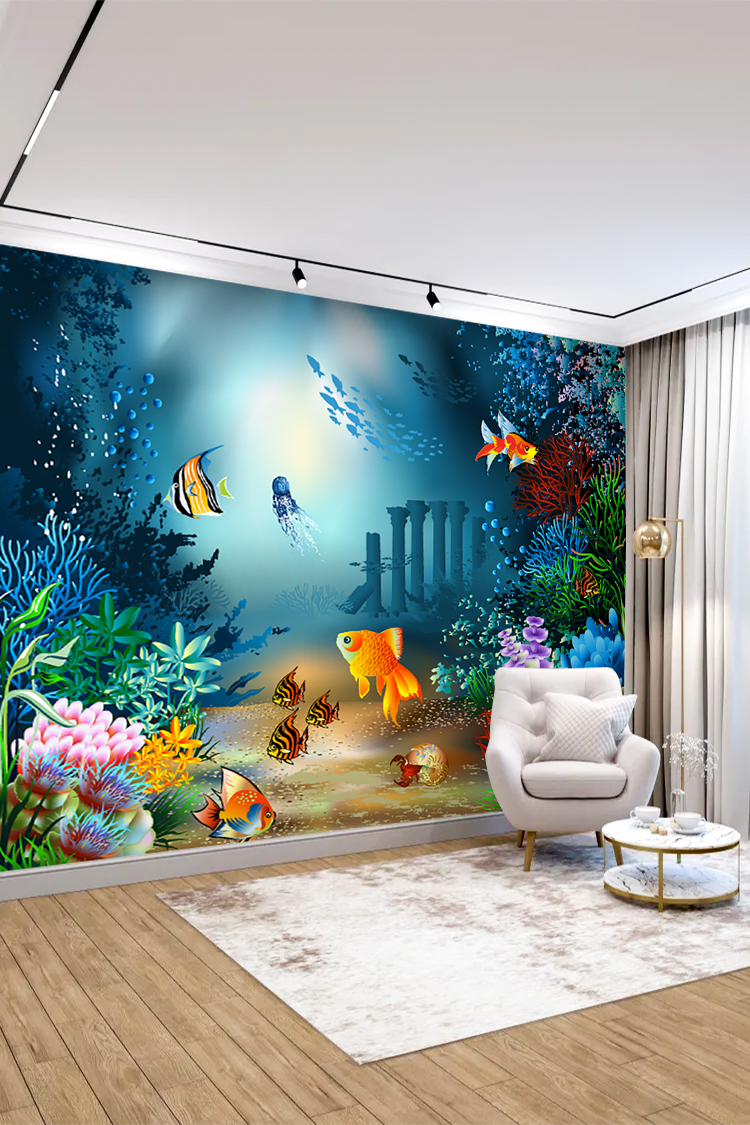 Denizaltı Manzaralı Duvar Kağıdı - Görsel 4