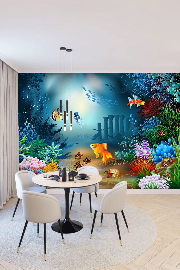 Denizaltı Manzaralı Duvar Kağıdı - Görsel 3