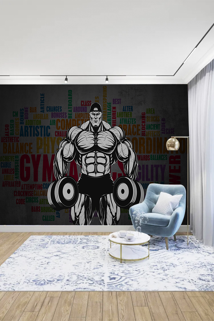 Fitness ve Güç Temalı Duvar Kağıdı