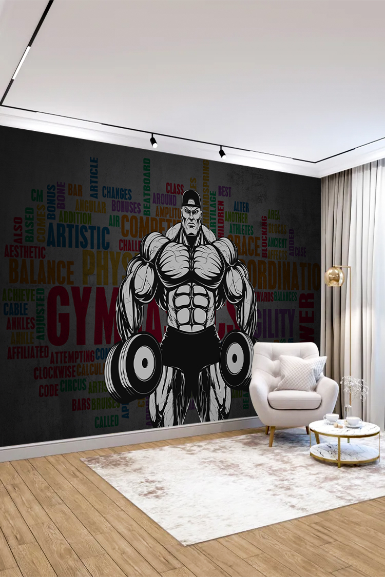 Fitness ve Güç Temalı Duvar Kağıdı - Görsel 5
