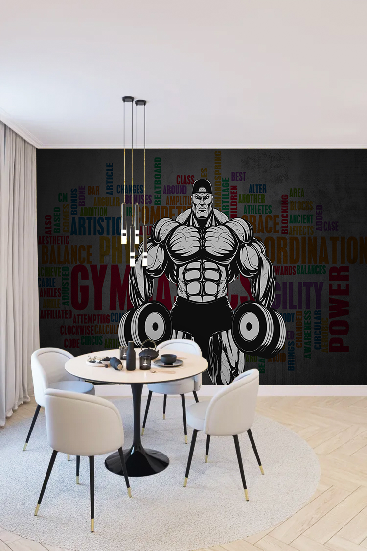 Fitness ve Güç Temalı Duvar Kağıdı - Görsel 4