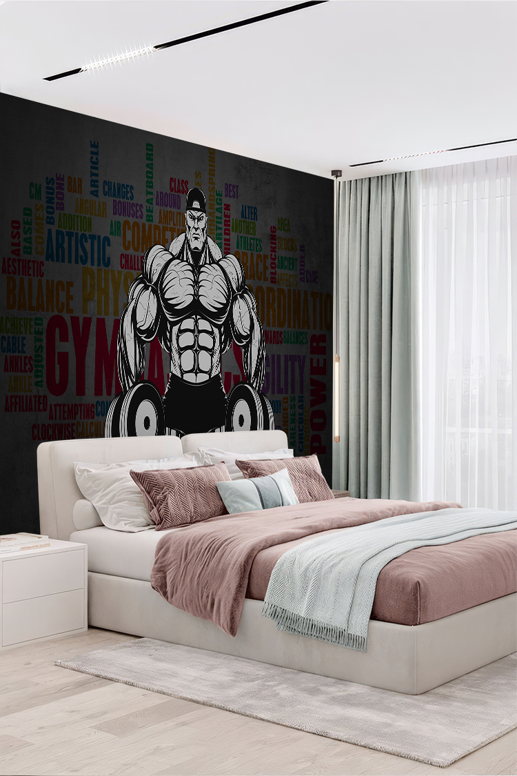 Fitness ve Güç Temalı Duvar Kağıdı - Görsel 3