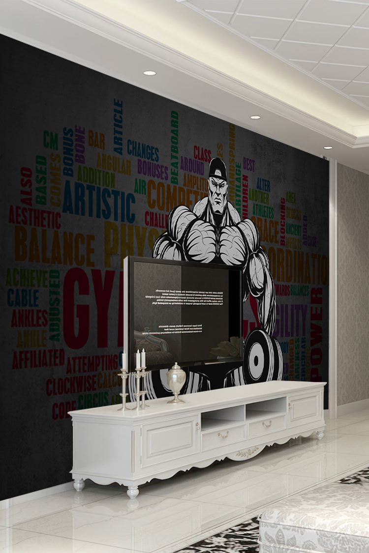 Fitness ve Güç Temalı Duvar Kağıdı - Görsel 6