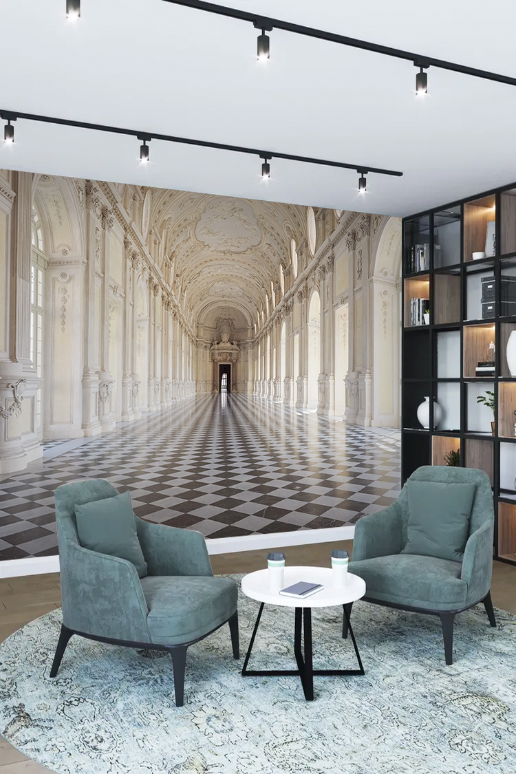 Tarihi Saray Koridoru Duvar Kağıdı - Görsel 2