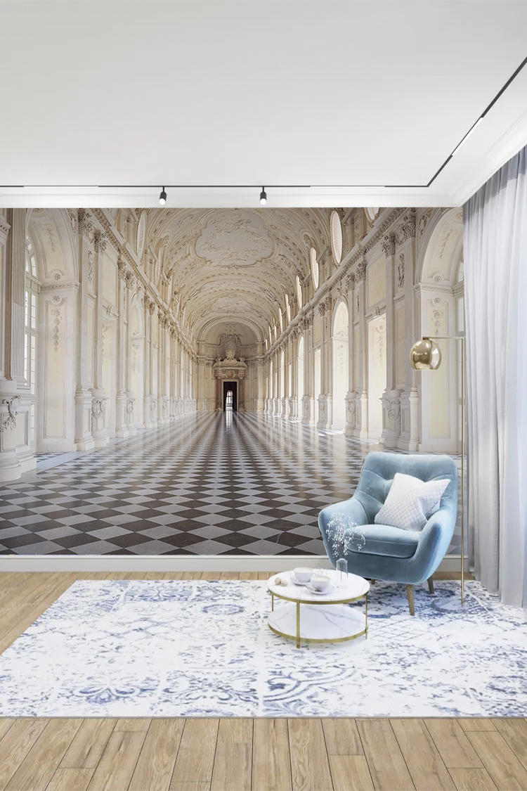 Tarihi Saray Koridoru Duvar Kağıdı - Görsel 4