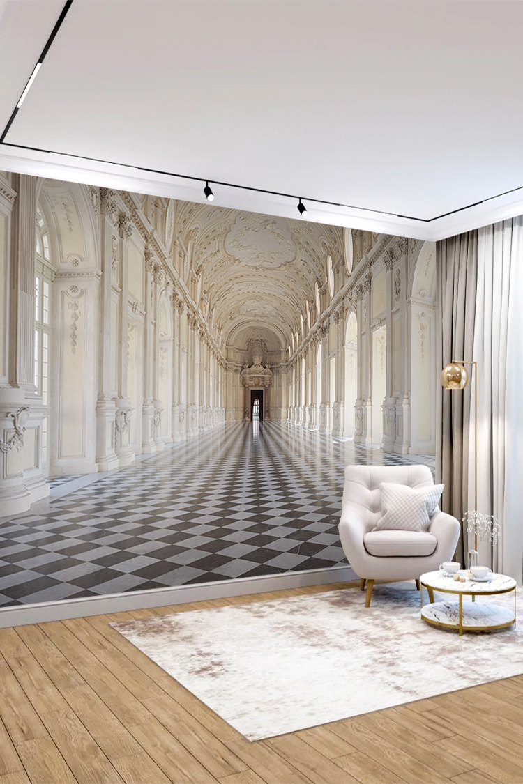 Tarihi Saray Koridoru Duvar Kağıdı - Görsel 5