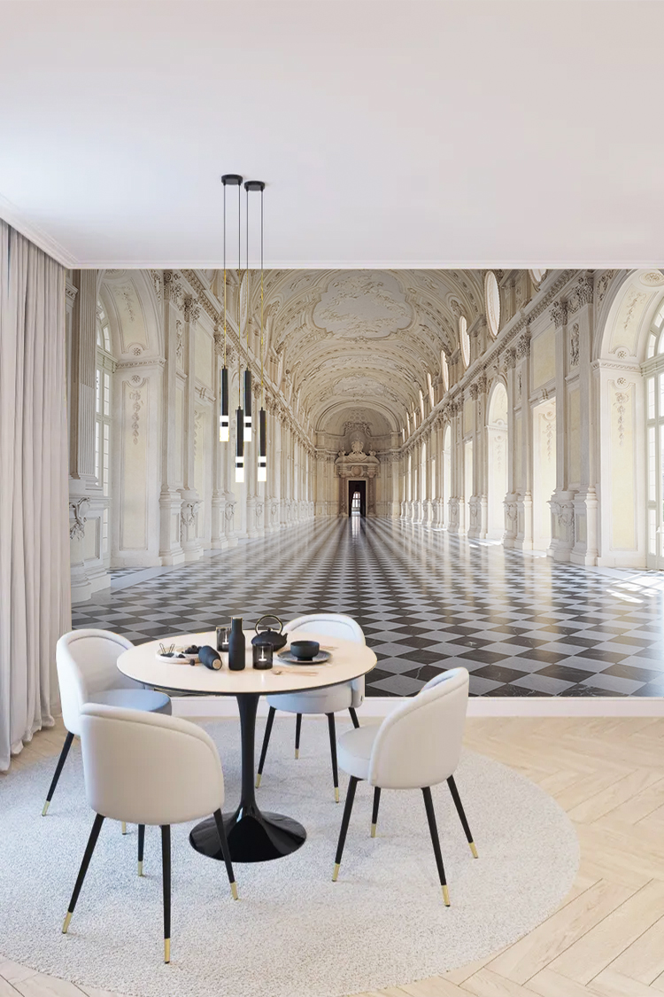 Tarihi Saray Koridoru Duvar Kağıdı - Görsel 3