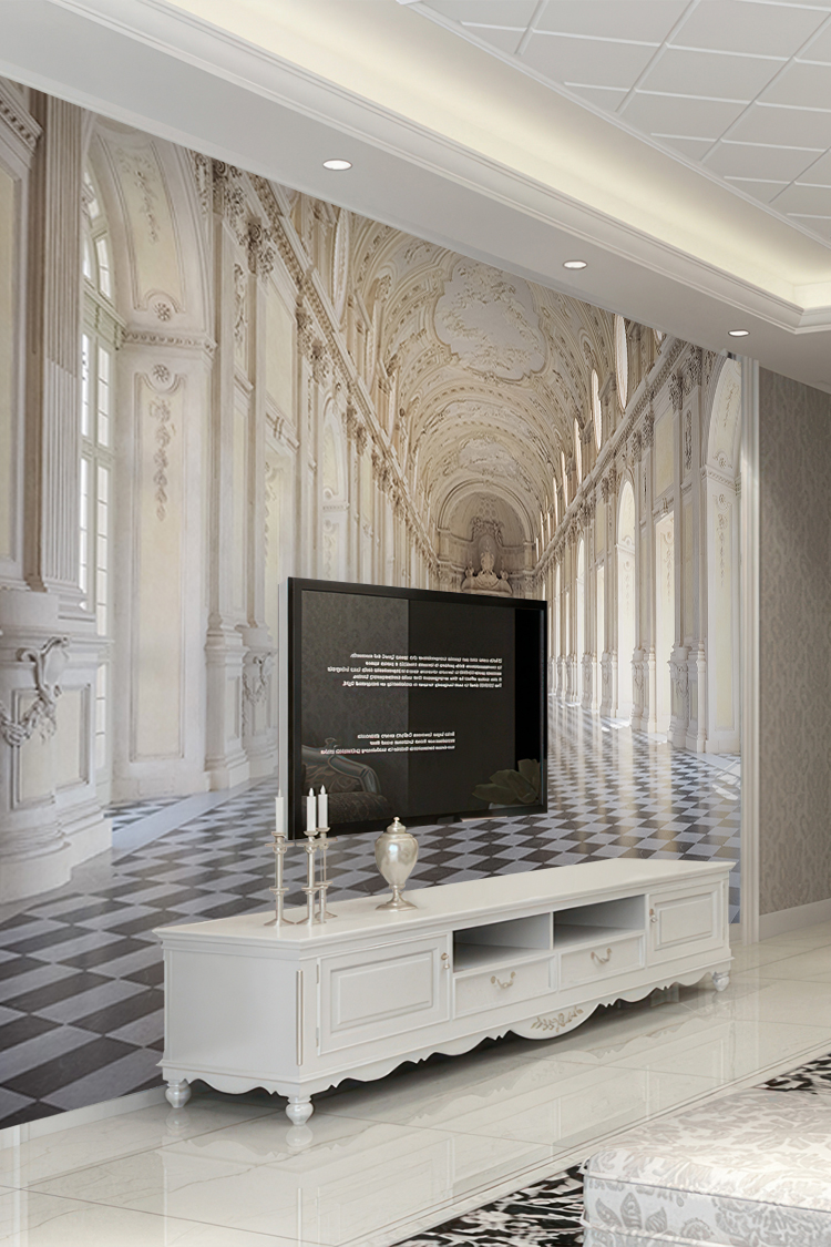 Tarihi Saray Koridoru Duvar Kağıdı - Görsel 6