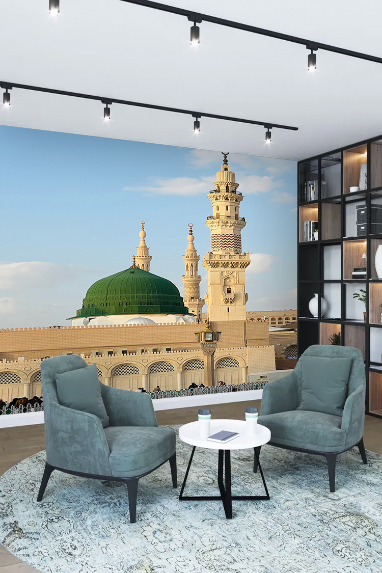 Medine Camii Minaresi Duvar Kağıdı - Görsel 3